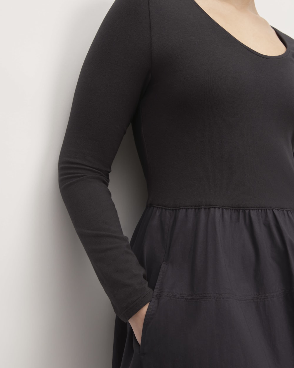 The Long-Sleeve Riviera Dress | Black - Image 5