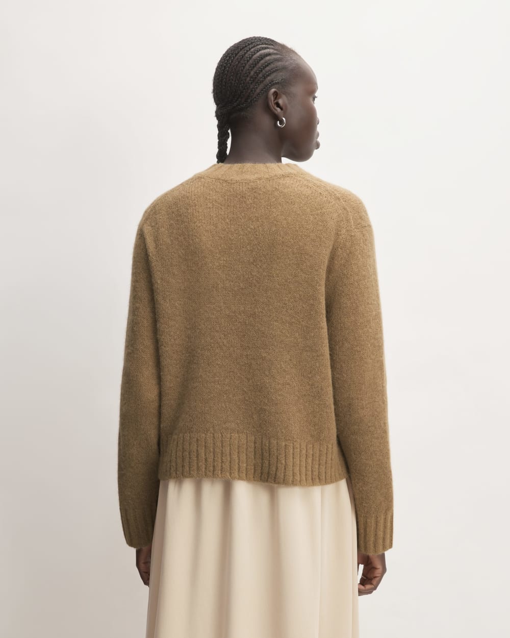 The Alpaca Cropped Crewneck Sweater | Tiger's Eye - Image 6