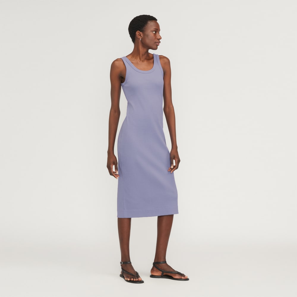 The '90s Rib Dress | Cornflower Blue - Image 6