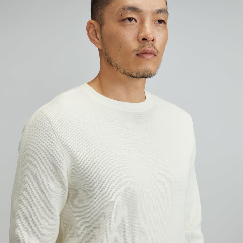 The Waffle Long-Sleeve Crew Tee | Off-White - Image 4