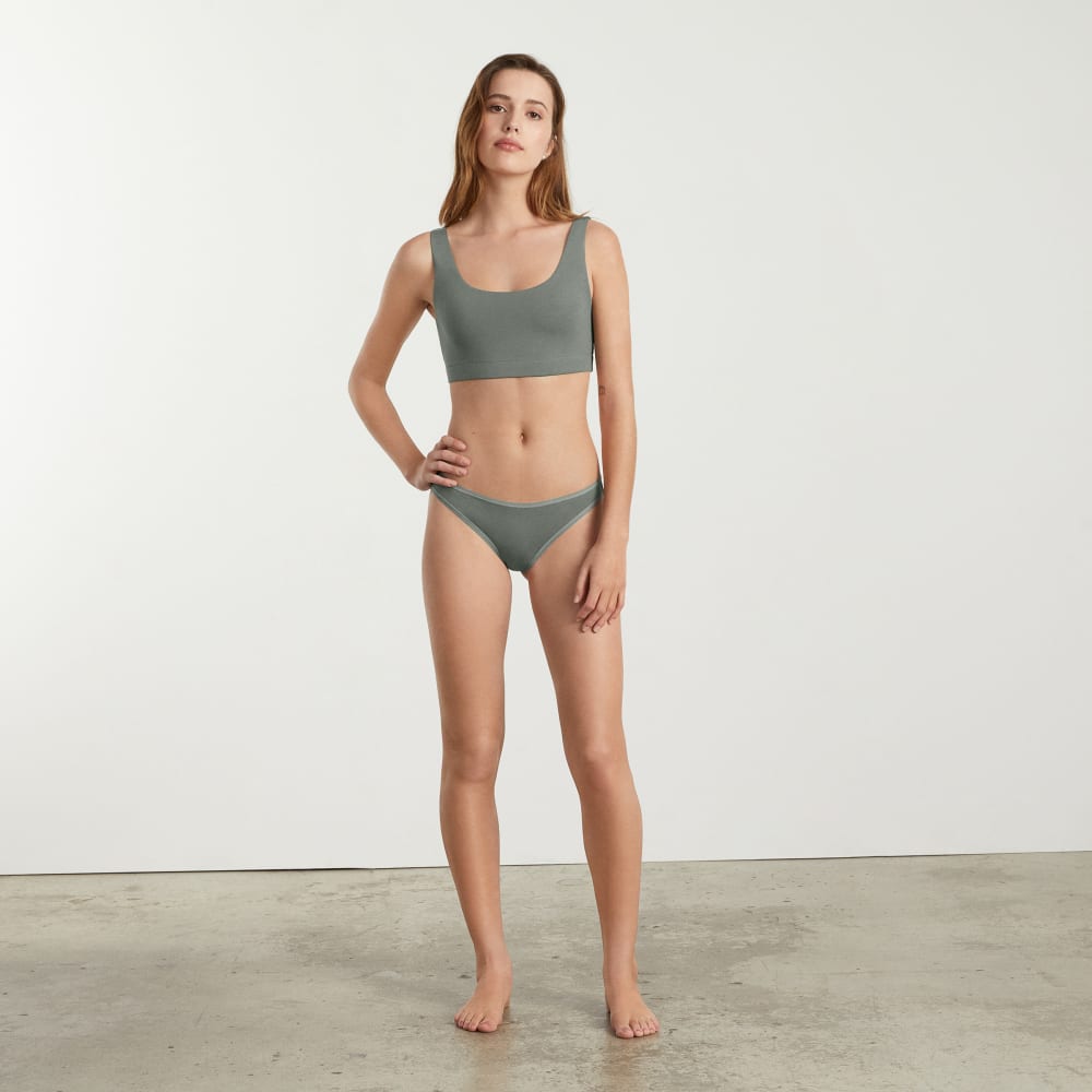The Cotton Tank Bra | Dark Sage - Image 4