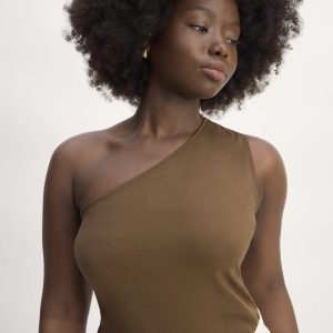 The Form One-Shoulder Tank | Cocoa