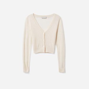 The Featherweight Alpaca Cardigan | Heathered Bone