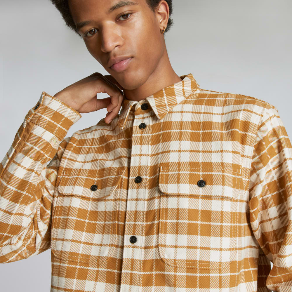 The Heavyweight Overshirt | Uniform | Golden Brown / Parchment - Image 4