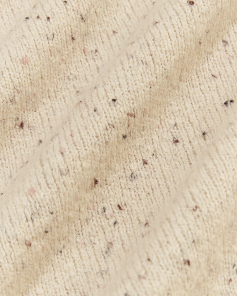 The Mockneck Sweater in Plush Cotton | Cream Confetti - Image 6