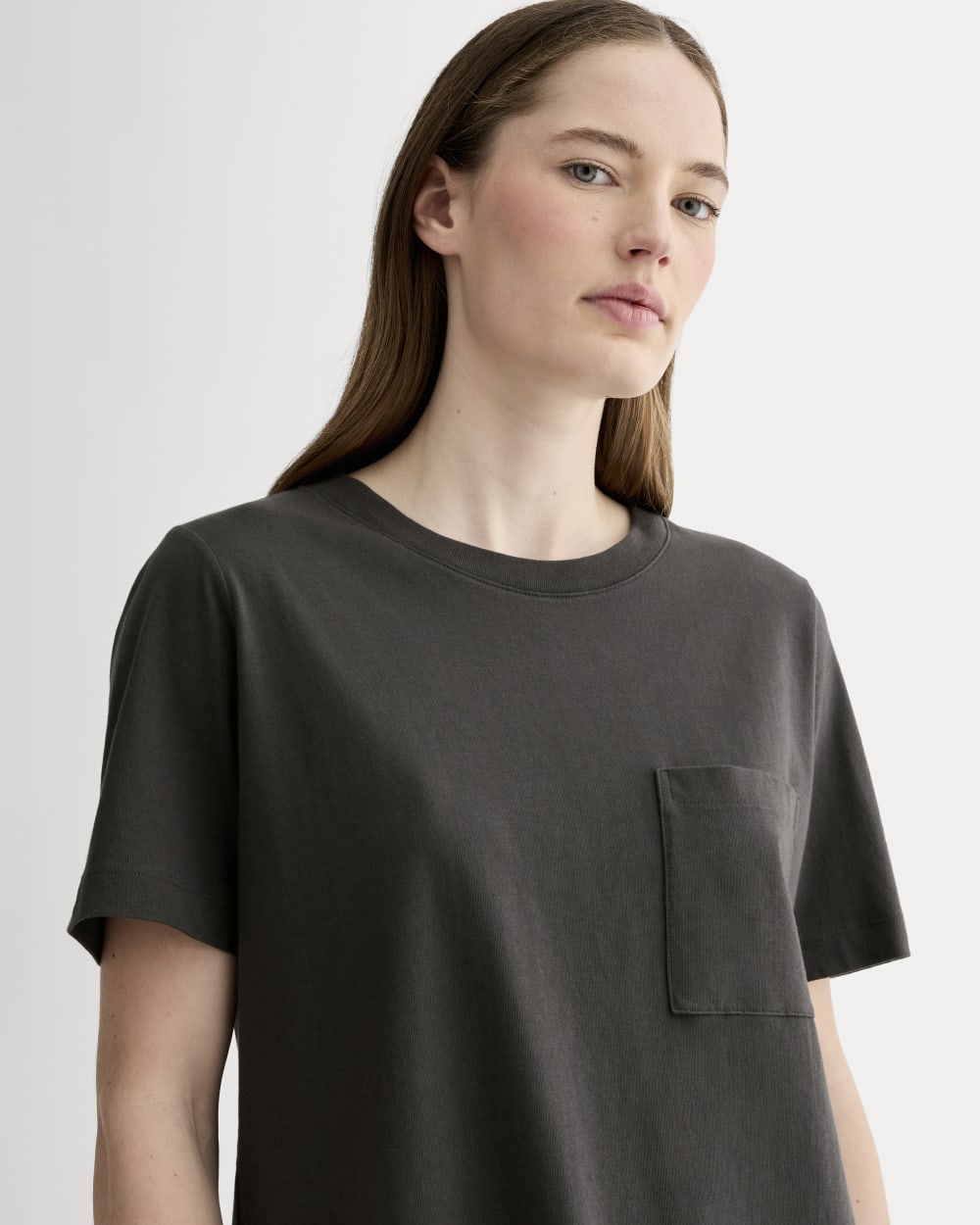 The Organic Cotton Weekend Tee Dress | Washed Black - Image 4