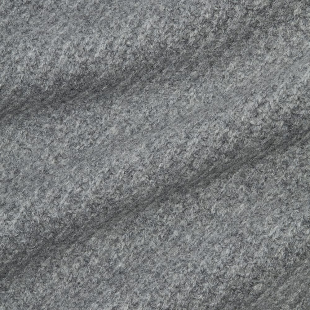 The Felted Merino Waffle-Knit Scarf | Mid Heathered Grey - Image 3