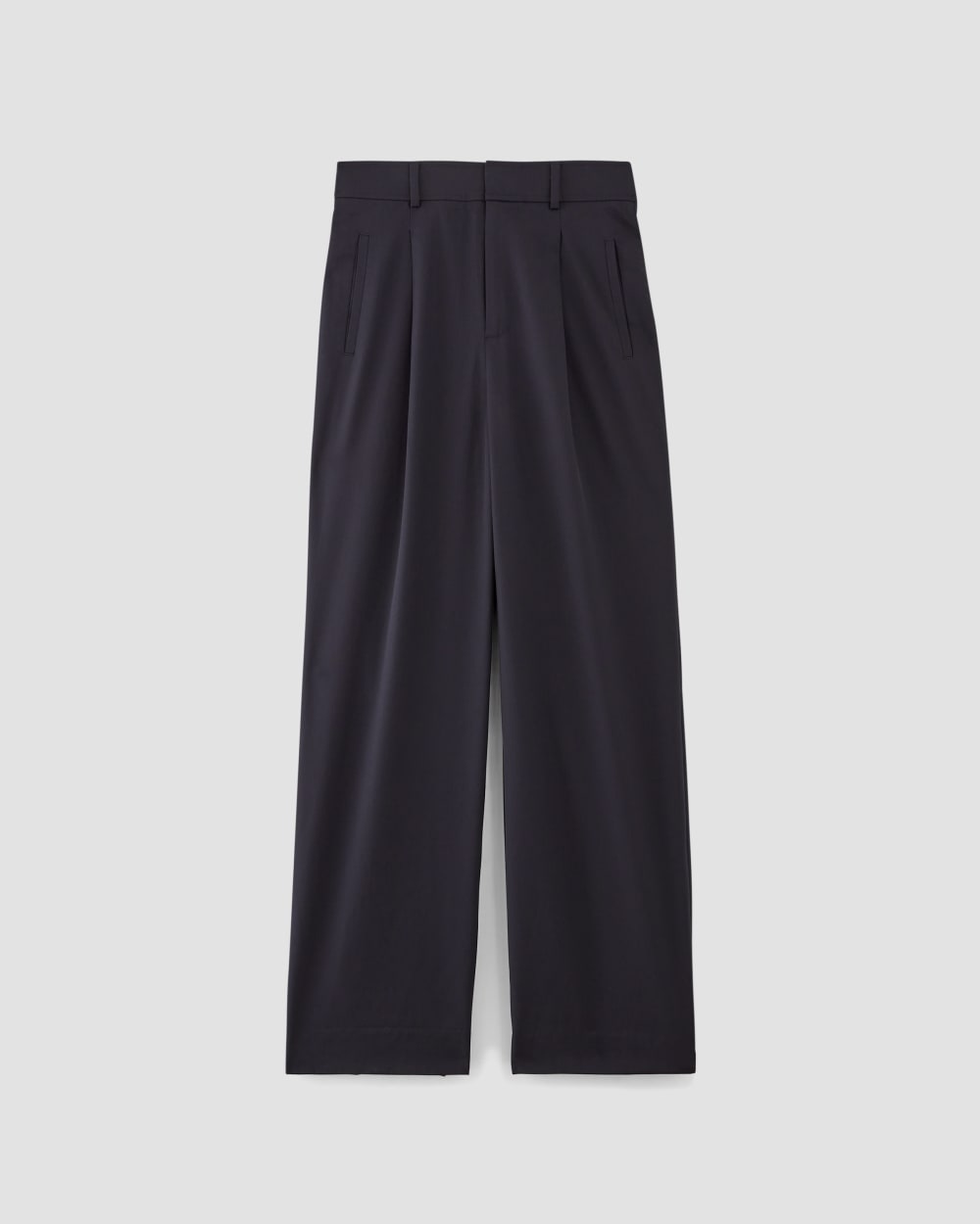 The Italian Wool Way-High® Drape Pant | Navy - Image 2