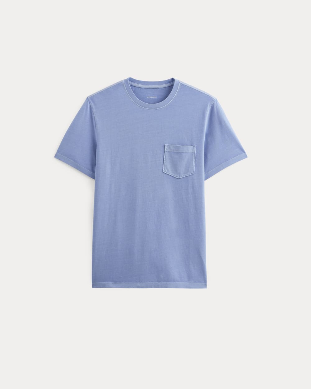 The Essential Organic Garment-Dyed Crew | Granada Sky Blue Garment Dye - Image 2