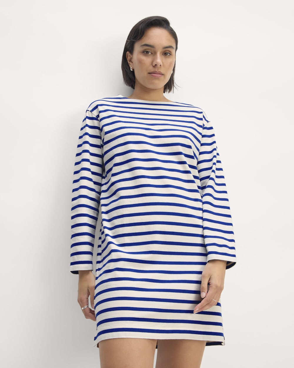The Mariner Dress | Bone / Mazarine Blue - Image 3