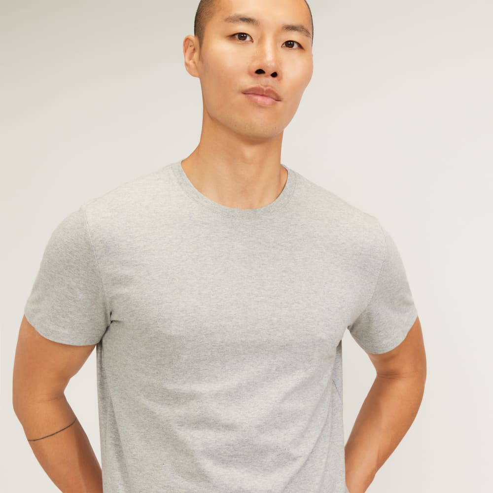 The Organic Cotton Crew | Heathered Grey - Image 2