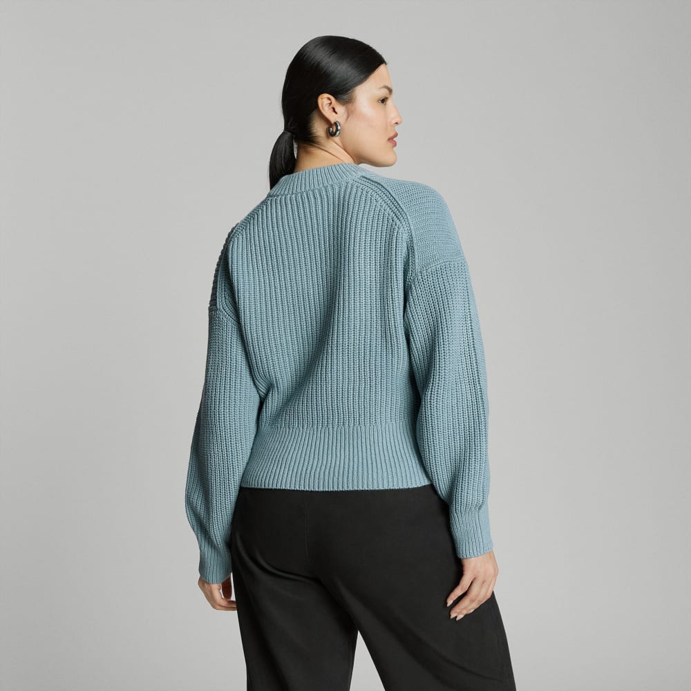 The Texture Cotton Crew | Blue Shadow - Image 3