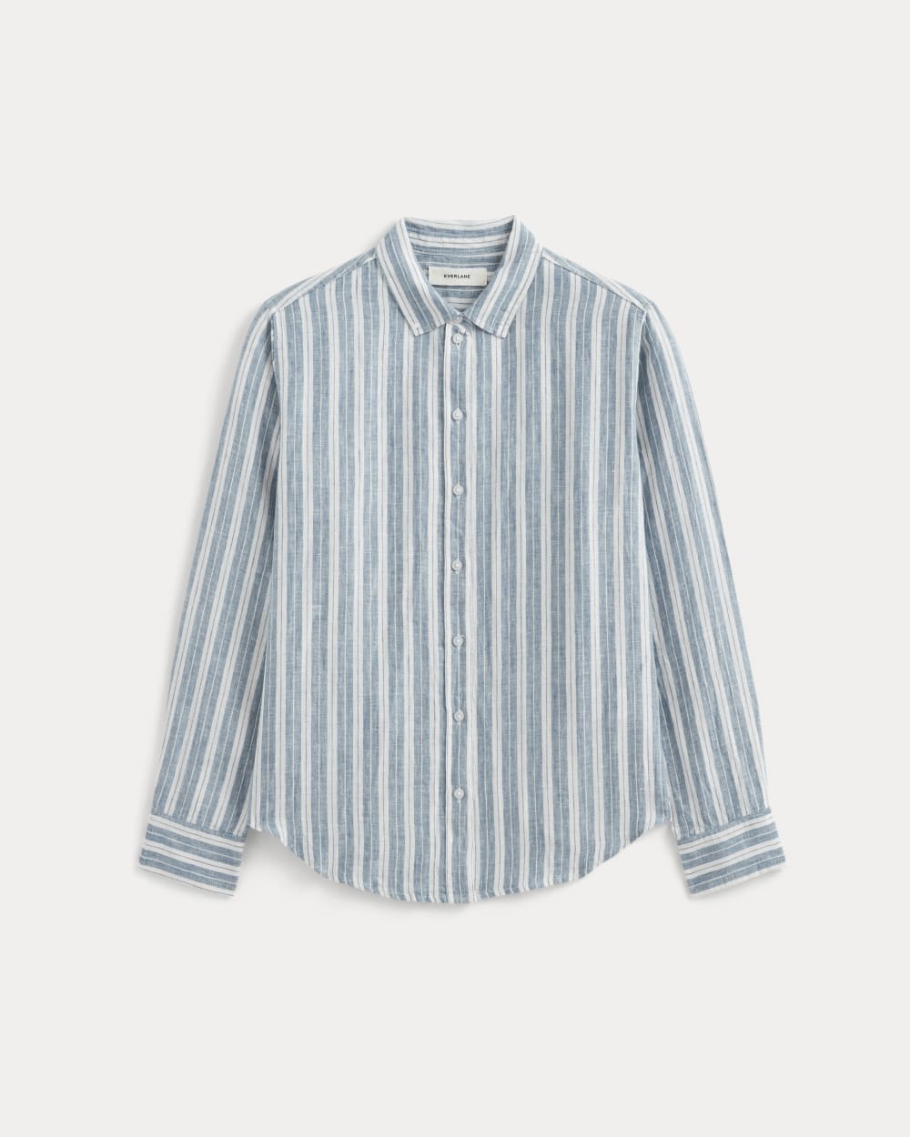The Must-Have Shirt in Linen | Soft Cobalt/Bone - Image 2