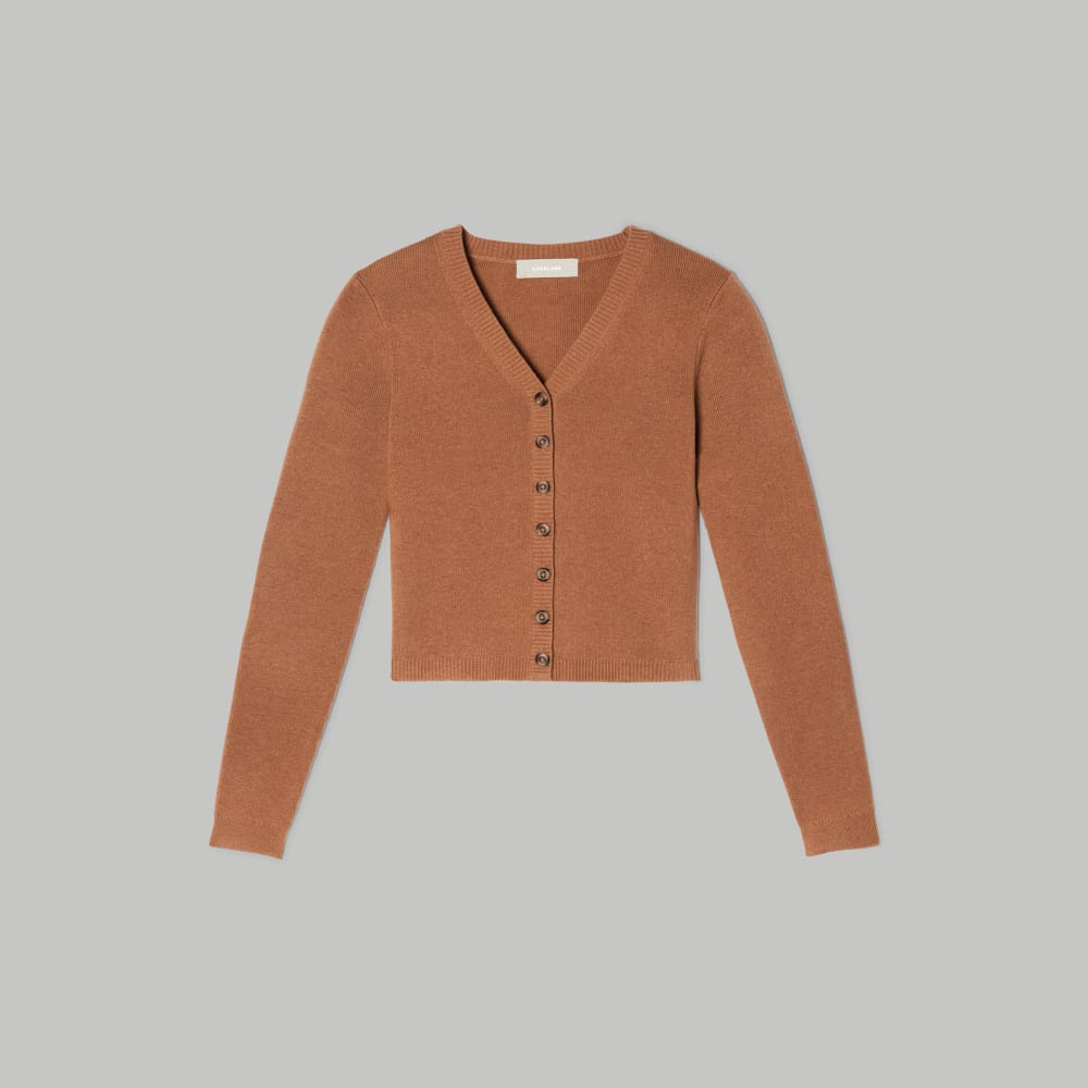 The Luxe Merino Cardigan | Tawny Brown - Image 2
