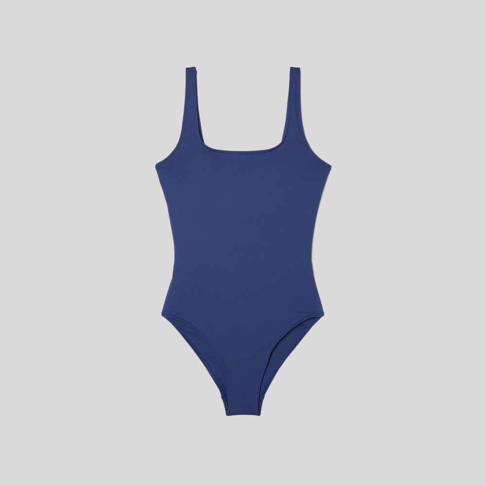 The Square-Neck One-Piece | Navy - Image 2