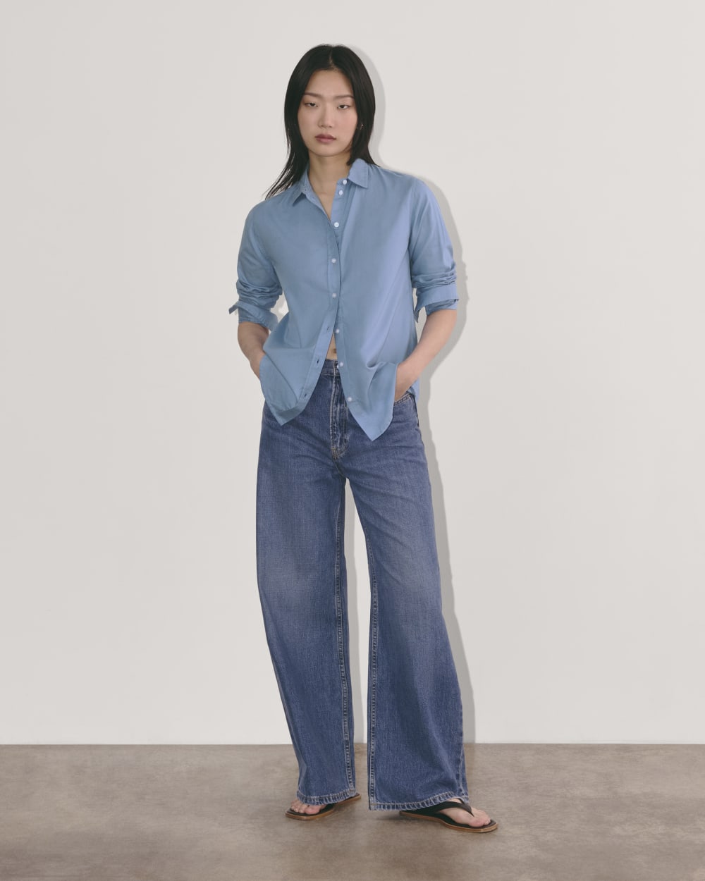 The Must-Have Shirt in Silky Cotton | Bluebell - Image 4