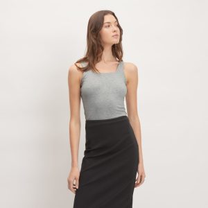 The Supima? Sleeveless Top |  Heathered Grey