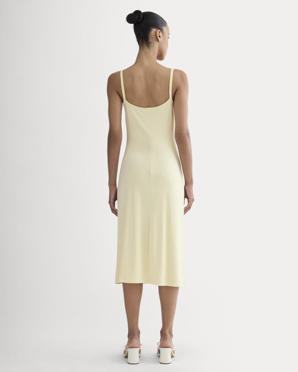 The Tank Midi Dress in Butterknit | Light Yellow - Image 4