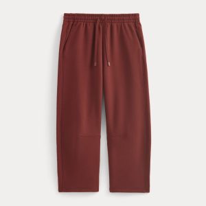 Luxe Fleece Barrel Sweatpant | Merlot