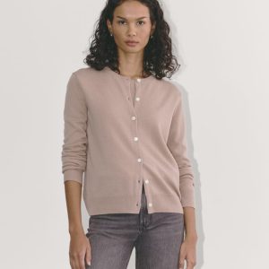 The Classic Cardigan in Cashmere | Dusty Rose