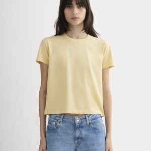 The Box-Cut Tee in Essential Cotton | Banana Crepe | No Pocket