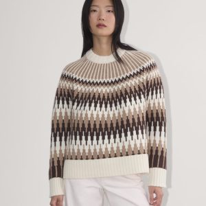 The Fair Isle Crew | Bone / Brown Fair Isle