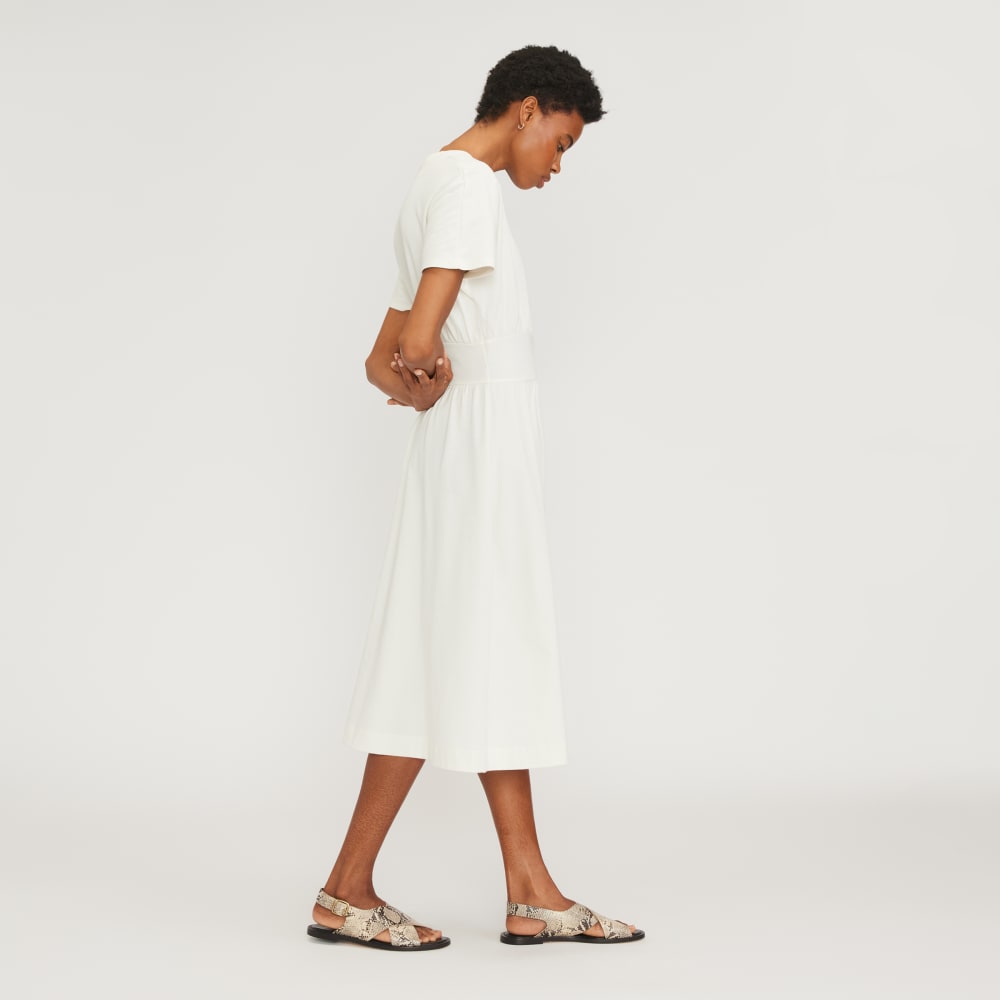 The Organic Cotton Waisted Dress | Canvas - Image 4