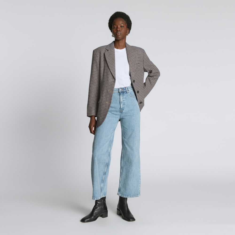 The ReWool? '80s Blazer | Blue / Brown Houndstooth - Image 4