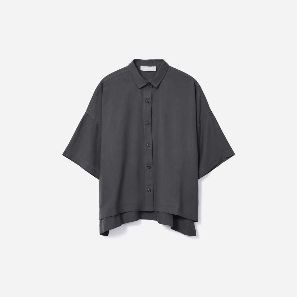 The Drapey Square Shirt | Slate Grey - Image 2