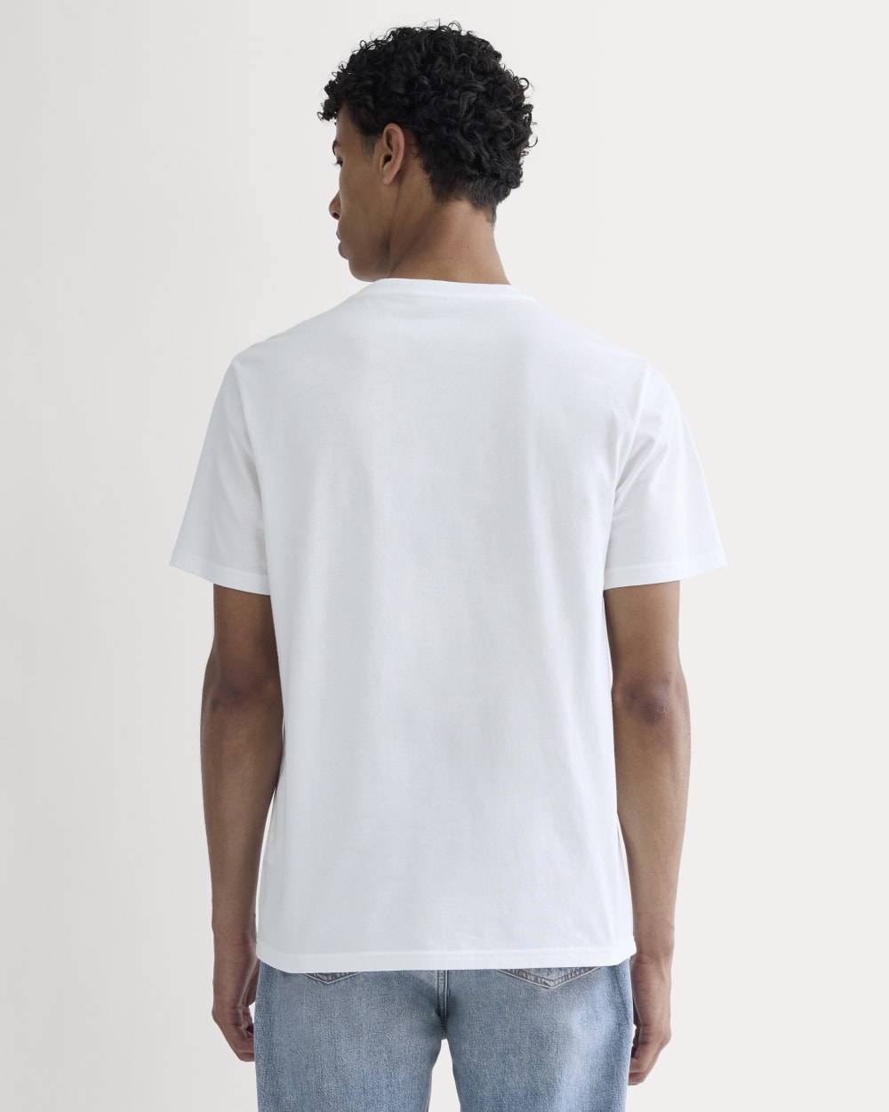 The Essential Organic V-Neck Tee | White - Image 4