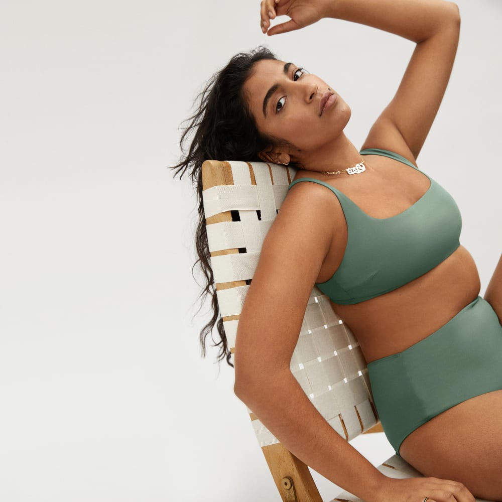 The Square-Neck Bikini Top | Herb - Image 7