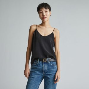 The Washable Clean Silk Cami | Black