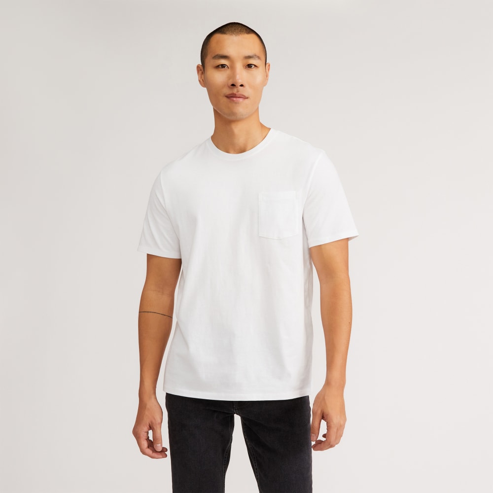 The Premium-Weight Pocket Tee | Uniform | White