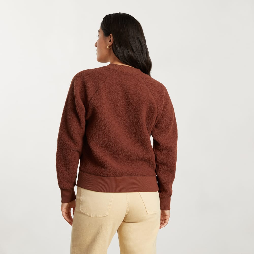 The ReNew Fleece Raglan Sweatshirt | Rosewood - Image 4