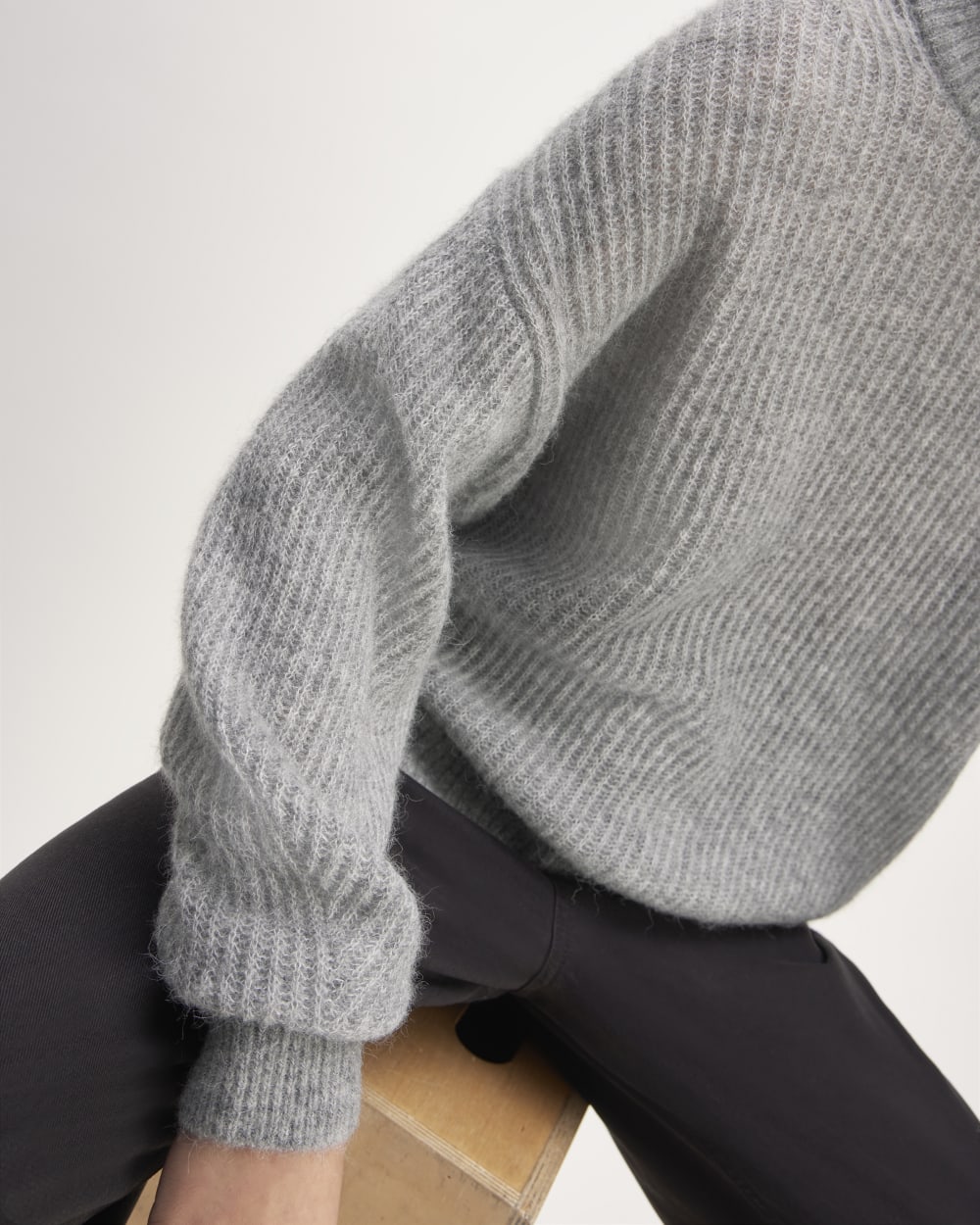 The Cocoon Crew in Alpaca | Heathered Stone - Image 4