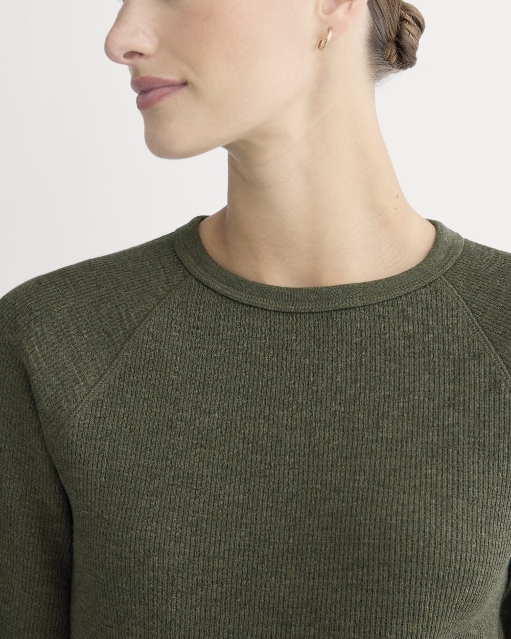 Slim-Fit Crew in Cozy Waffle | Heather Beech - Image 4