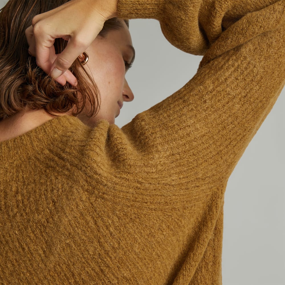 The SuperFuzz Alpaca Oversized Crew | Dijon - Image 4