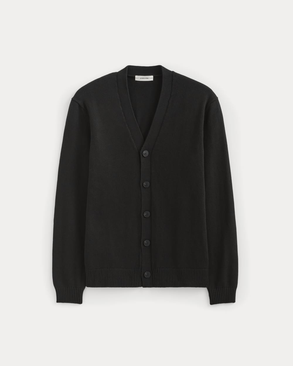 The Classic Cardigan in Everyday Cotton | Black - Image 2