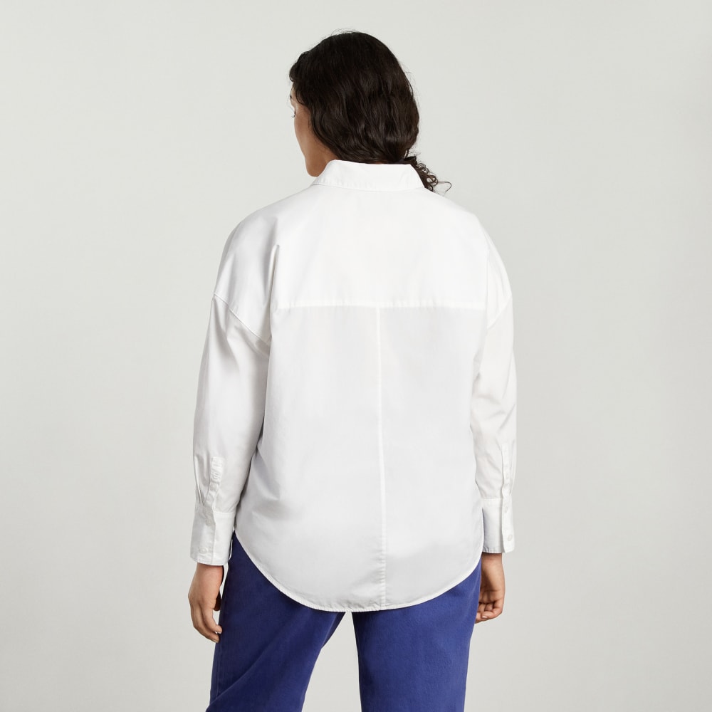 The Oversized Poplin Shirt | White - Image 3