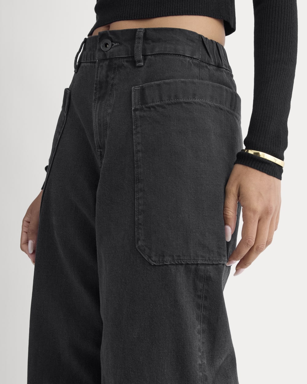 The Gardener Pull-On Jean | Washed Black - Image 4