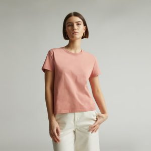 The Box-Cut Tee in Essential Cotton | Light Rose | No Pocket