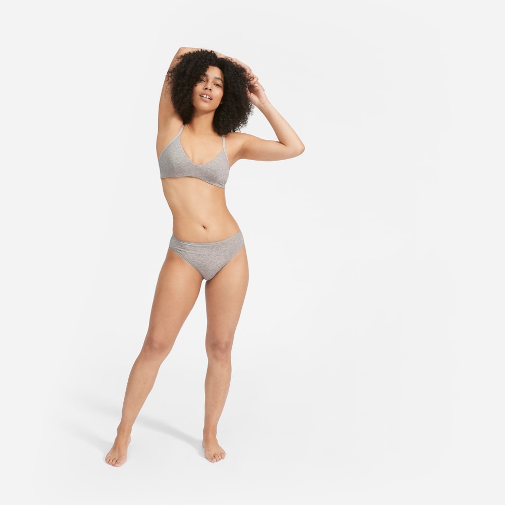 The Cotton Bralette | Heathered Grey - Image 3