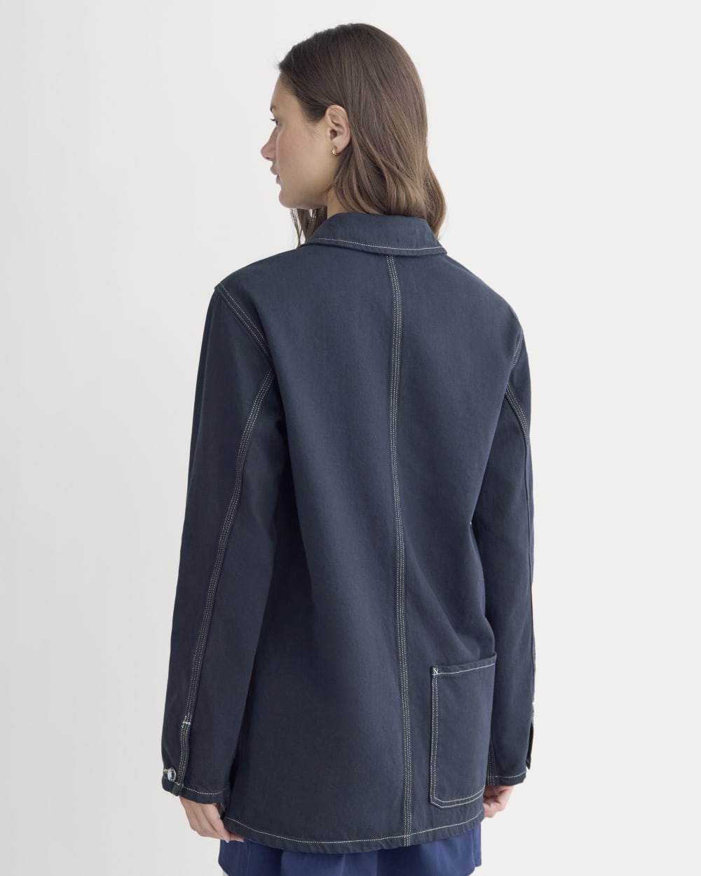 The Denim Chore Jacket | Garment-Dyed Navy - Image 5