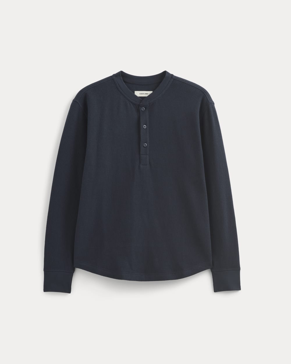 Thermal Henley in Cozy Waffle | Navy - Image 2