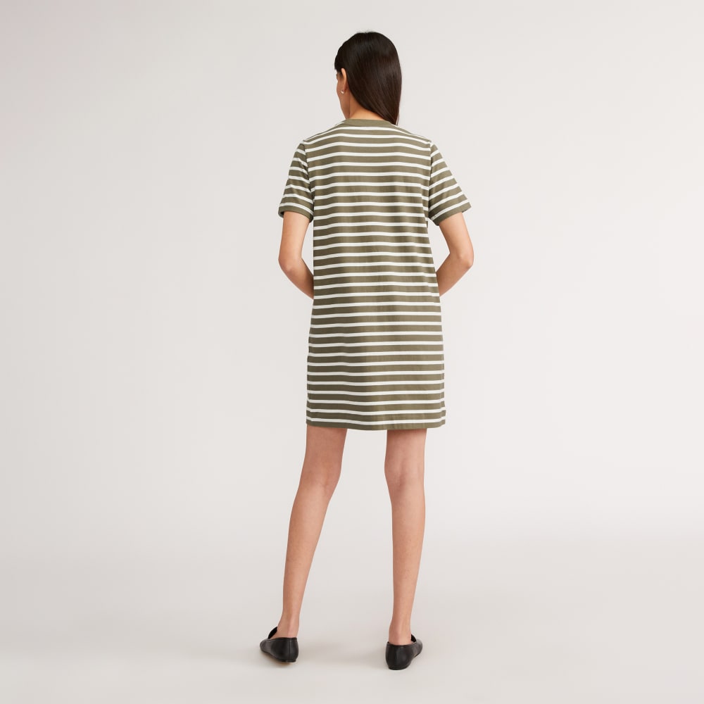 The Organic Cotton Weekend Tee Dress | Kalamata / Canvas Tan - Image 3