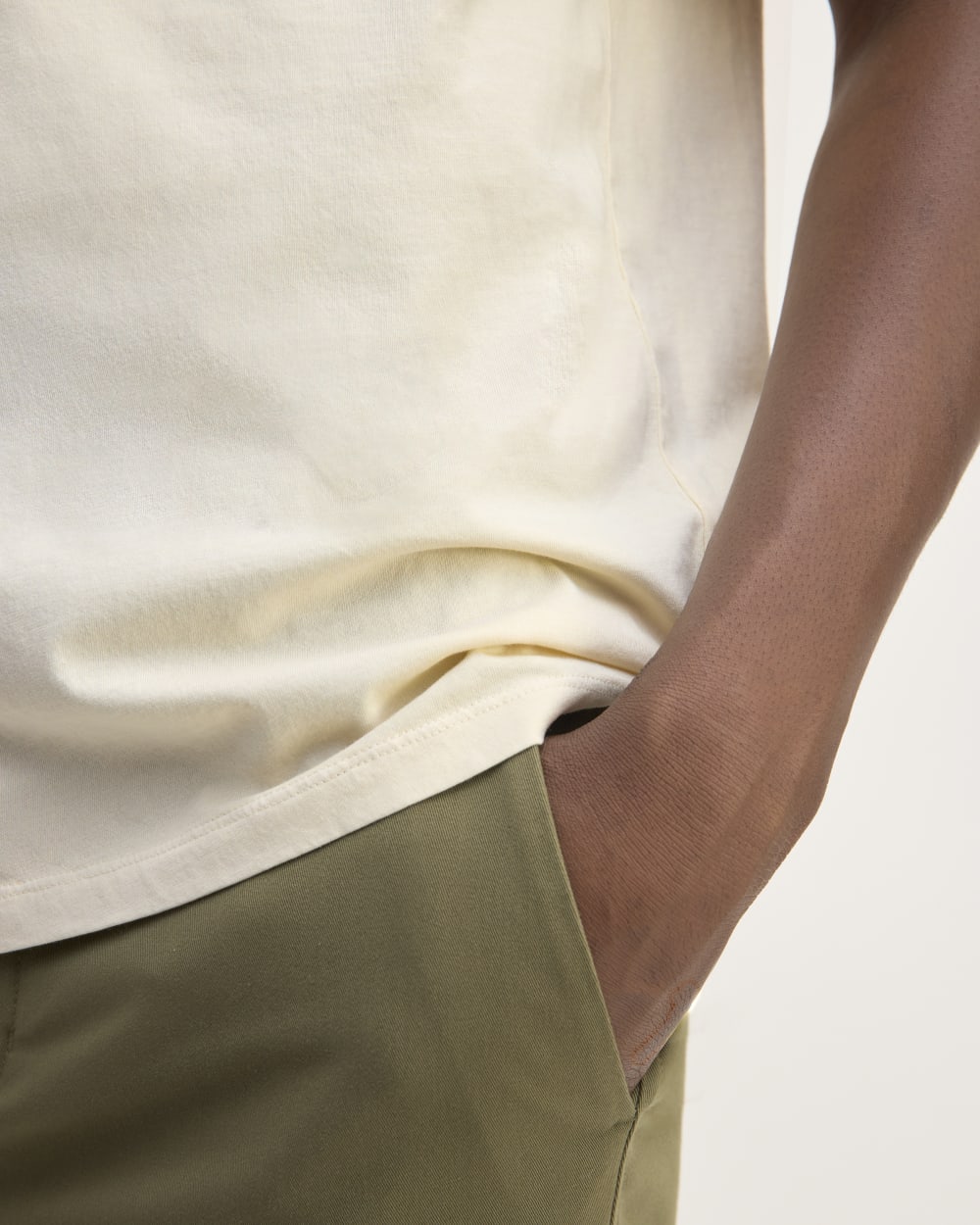 The Essential Organic Garment-Dyed Polo | Parchment - Image 5