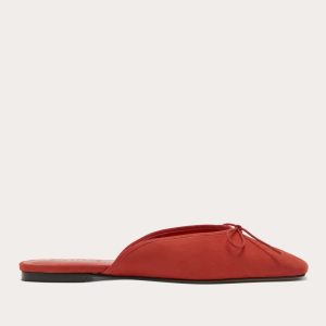 The Ballet Mule | Classic Red Suede