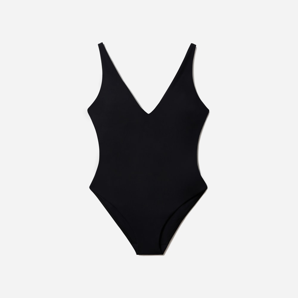 The V-Neck One-Piece | Black