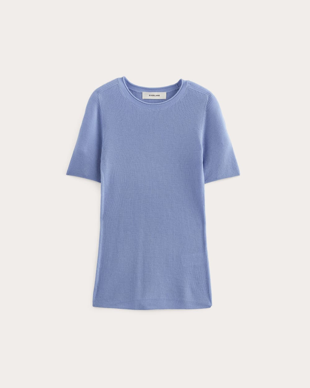 The Sweater Tee in Ultrasoft Merino | Bluebell - Image 2
