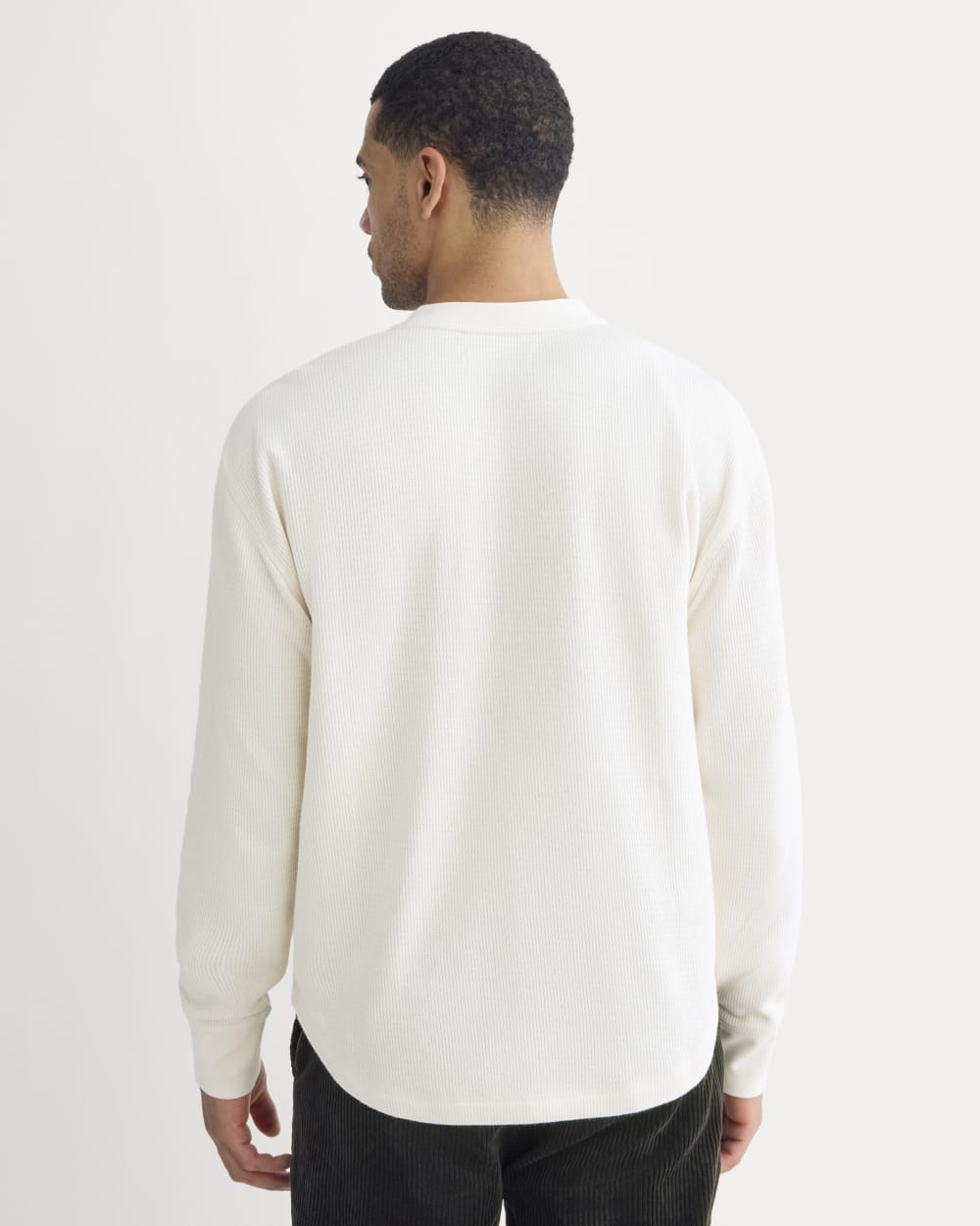 Thermal Henley in Cozy Waffle | Bone - Image 5